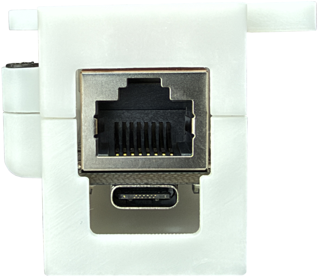 CM-Connect POE network and USB-C sockets